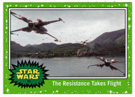 The Resistance Takes Flight - GREEN STARFIELD (Trading Card) - Star Wars - Journey to the Last Jedi - 2017 Topps # 84 - Mint