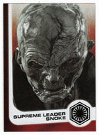 Supreme Leader Snoke - Illustrated Characters (Trading Card) - Star Wars - Journey to the Last Jedi - 2017 Topps # 14 - Mint