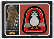 Chewbacca - Galactic Emblem Patch Relics (Trading Card) - Star Wars - Journey to the Last Jedi - 2017 Topps # MP-CH - Mint