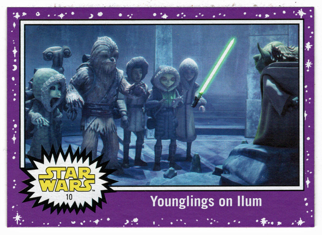 Younglings on Ilum - PURPLE (Trading Card) - Star Wars - Journey to the Last Jedi - 2017 Topps # 10 - Mint
