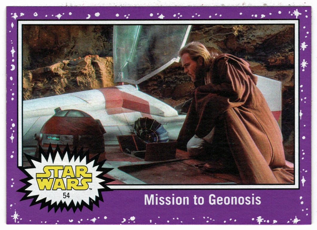 Mission to Geonosis - PURPLE (Trading Card) - Star Wars - Journey to the Last Jedi - 2017 Topps # 54 - Mint