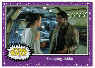 Escaping Jakku - PURPLE (Trading Card) - Star Wars - Journey to the Last Jedi - 2017 Topps # 75 - Mint