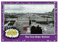 The First Order Rallies! - PURPLE (Trading Card) - Star Wars - Journey to the Last Jedi - 2017 Topps # 81 - Mint