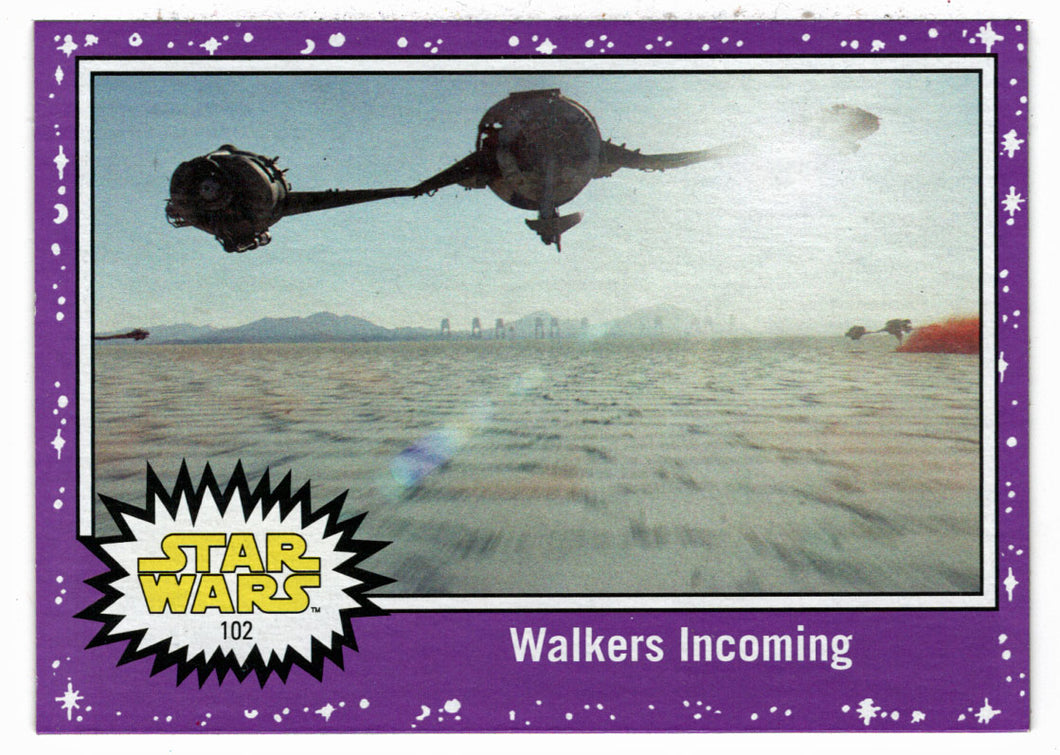 Walkers Incoming - PURPLE (Trading Card) - Star Wars - Journey to the Last Jedi - 2017 Topps # 102 - Mint