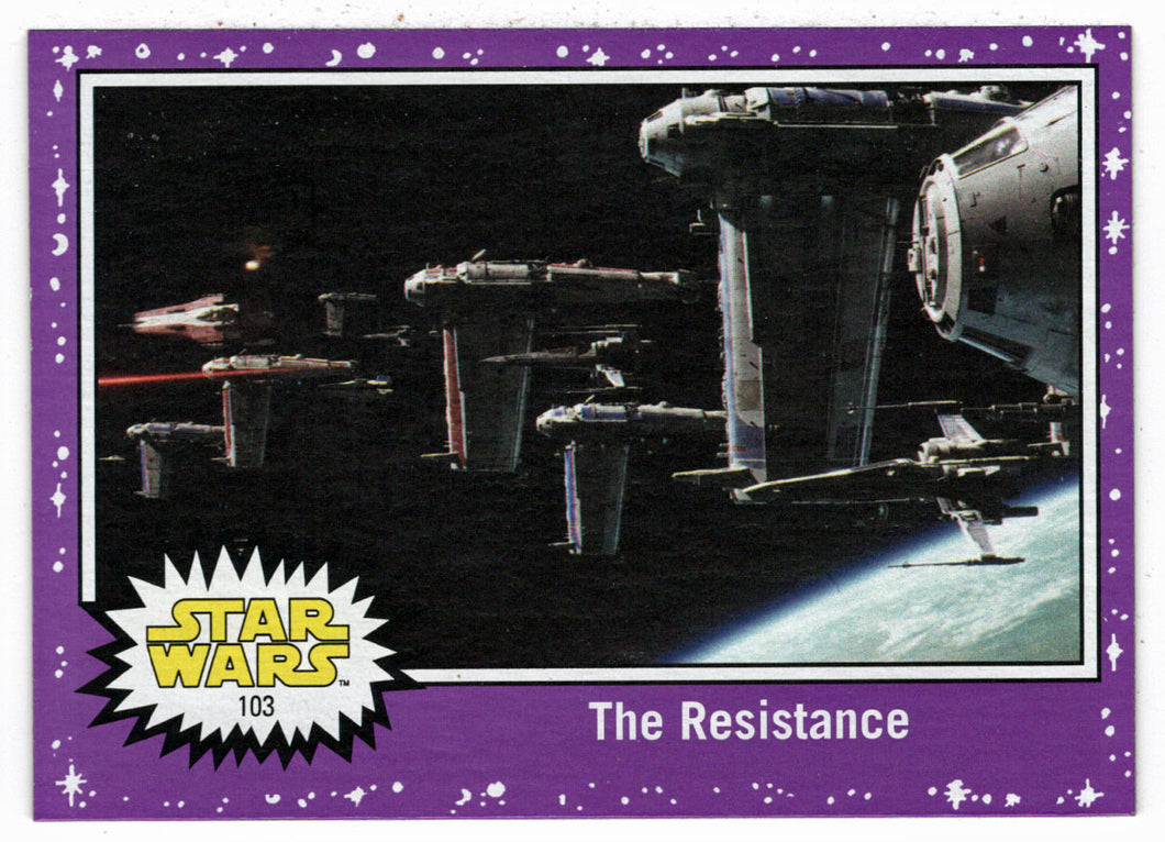 The Resistance - PURPLE (Trading Card) - Star Wars - Journey to the Last Jedi - 2017 Topps # 103 - Mint