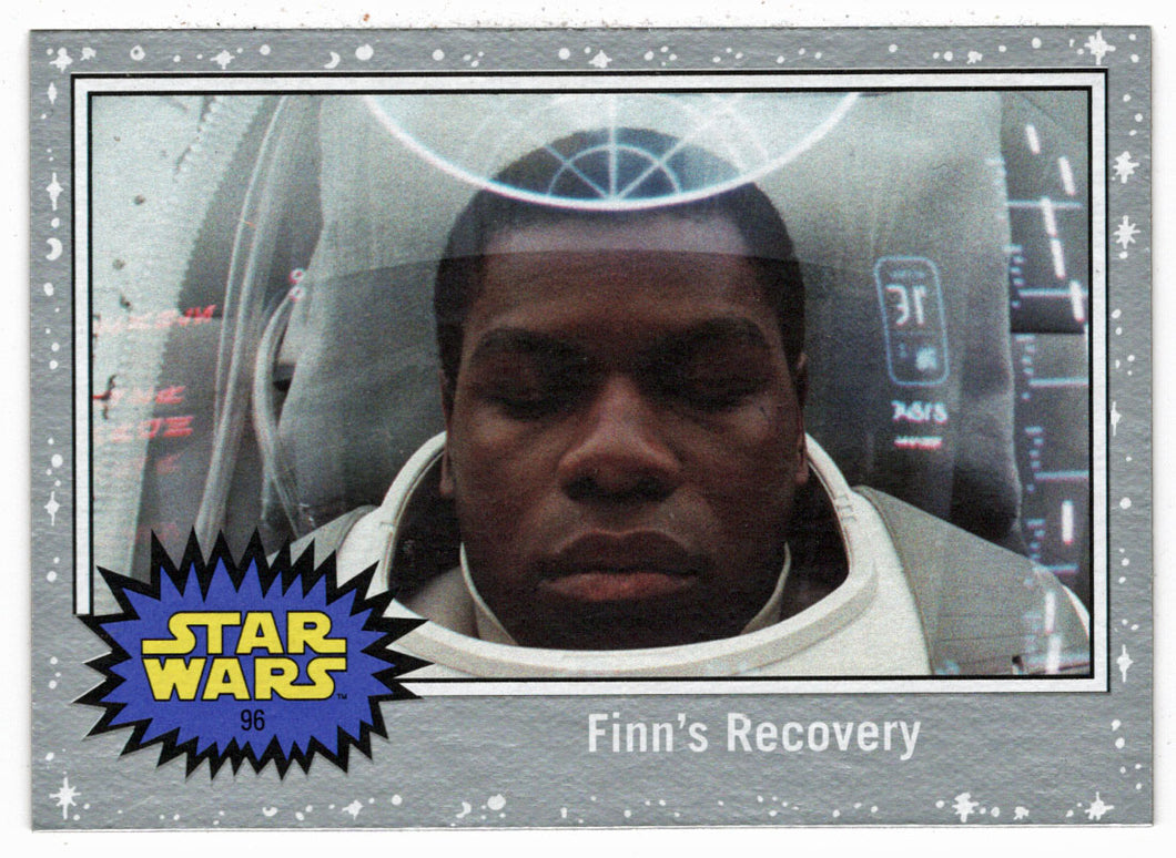 Finn's Recovery - SILVER STARFIELD (Trading Card) - Star Wars - Journey to the Last Jedi - 2017 Topps # 96 - Mint
