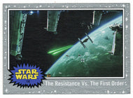 The Resistance Vs. The First Order - SILVER STARFIELD (Trading Card) - Star Wars - Journey to the Last Jedi - 2017 Topps # 108 - Mint