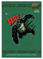 Stickers: Rage - King Kong - The 8th Wonder of the World - 2005 Topps # 6 - Mint
