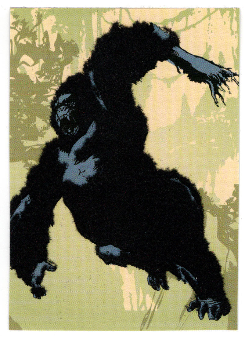Textured Flocked: Springing to Right in Jungle - King Kong - The 8th Wonder of the World - 2005 Topps # 1 - Mint