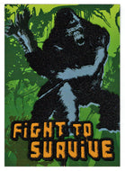 Textured Flocked: Fight to Survive - King Kong - The 8th Wonder of the World - 2005 Topps # 4 - Mint