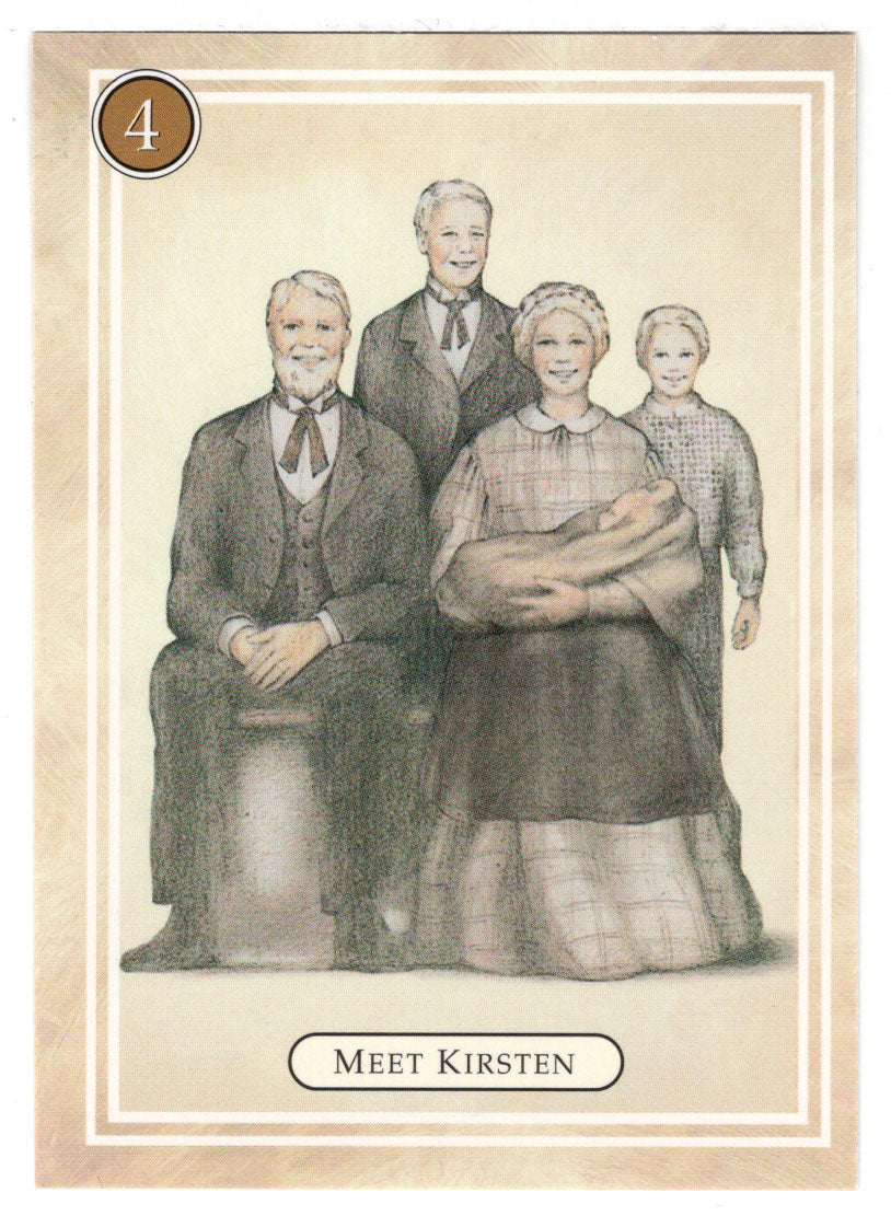 Kirsten - Kirsten's Family - American Girl (Trading Card) # 4 - 1994 Pleasant Company - Mint