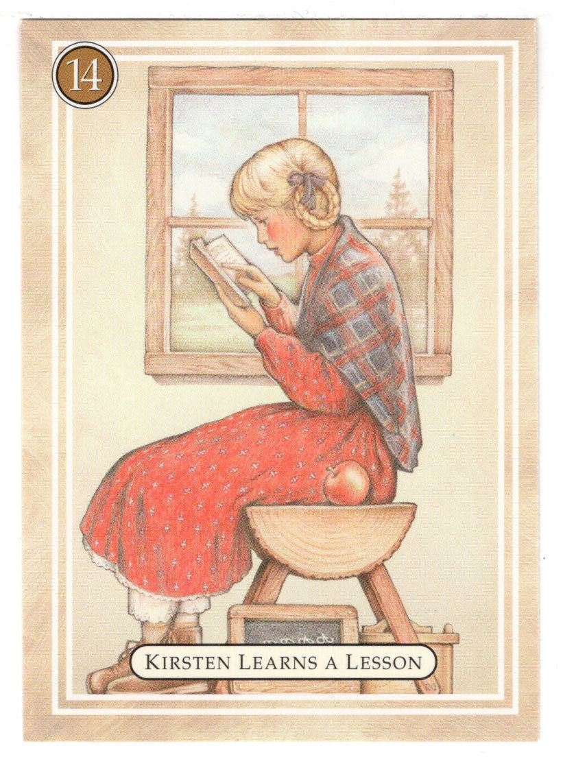 Kirsten - Learning a Lesson, School Days - American Girl (Trading Card) # 14 - 1994 Pleasant Company - Mint