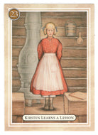 Kirsten - Learning a Lesson, Reciting a Poem - American Girl (Trading Card) # 23 - 1994 Pleasant Company - Mint