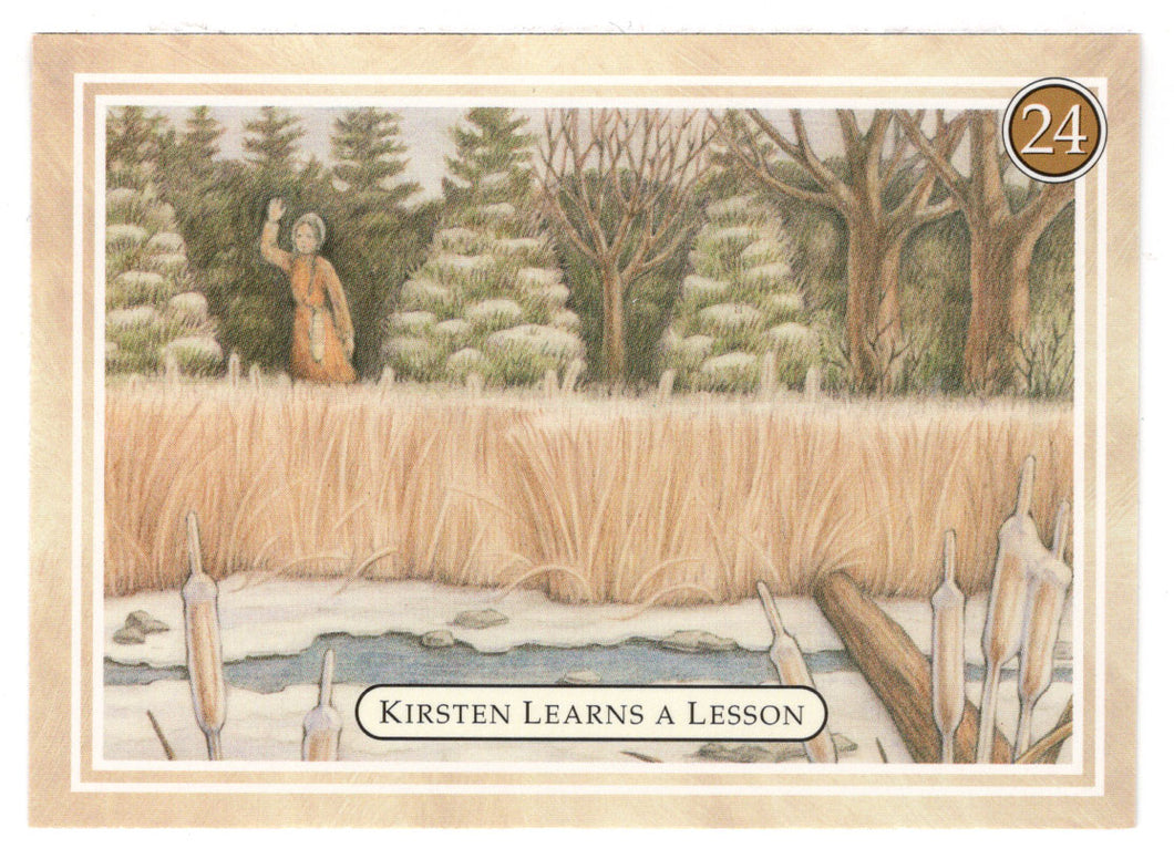 Kirsten - Learning a Lesson, A Friend Leaves - American Girl (Trading Card) # 24 - 1994 Pleasant Company - Mint