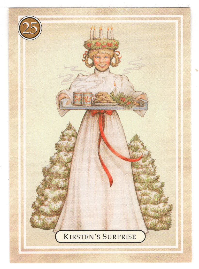 Kirsten - Surprise, Christmas Traditions - American Girl (Trading Card) # 25 - 1994 Pleasant Company - Mint