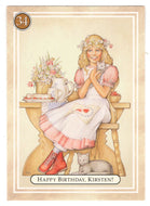 Kirsten - Happy Birthday, Ten Years Old - American Girl (Trading Card) # 34 - 1994 Pleasant Company - Mint