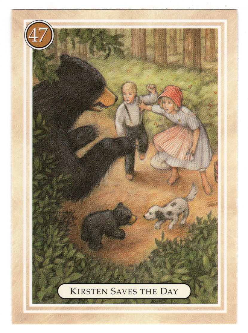 Kirsten - Saves the Day, Bears - American Girl (Trading Card) # 47 - 1994 Pleasant Company - Mint