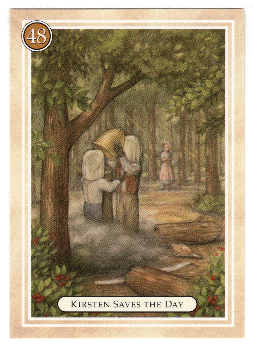 Kirsten - Saves the Day, Moving the Bees - American Girl (Trading Card) # 48 - 1994 Pleasant Company - Mint