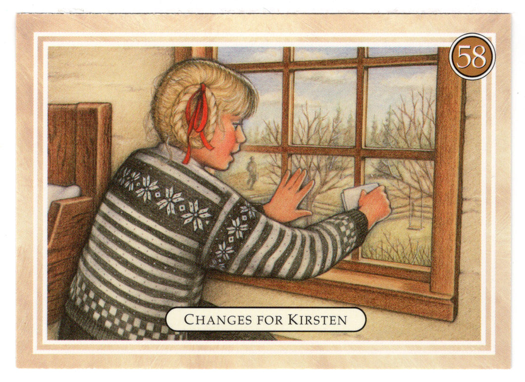 Kirsten - Changes, Something Left Behind - American Girl (Trading Card) # 58 - 1994 Pleasant Company - Mint