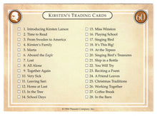 Load image into Gallery viewer, Kirsten - Series Checklist - American Girl (Trading Card) # 60 - 1994 Pleasant Company - Mint
