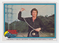 Michael Knight Lasso - Knight Rider (Trading Card) # 13 - 1983 Donruss - Mint