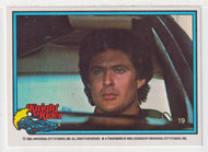 Michael Knight Focuses - Knight Rider (Trading Card) # 19 - 1983 Donruss - Mint