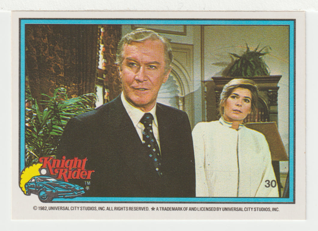 Devon Miles & Bonnie Barstow - Knight Rider (Trading Card) # 30 - 1983 Donruss - Mint