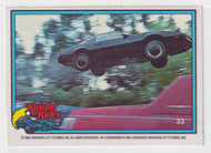 Kitt in Flight - Knight Rider (Trading Card) # 33 - 1983 Donruss - Mint