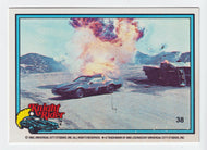 Kitt in Flames - Knight Rider (Trading Card) # 38 - 1983 Donruss - Mint