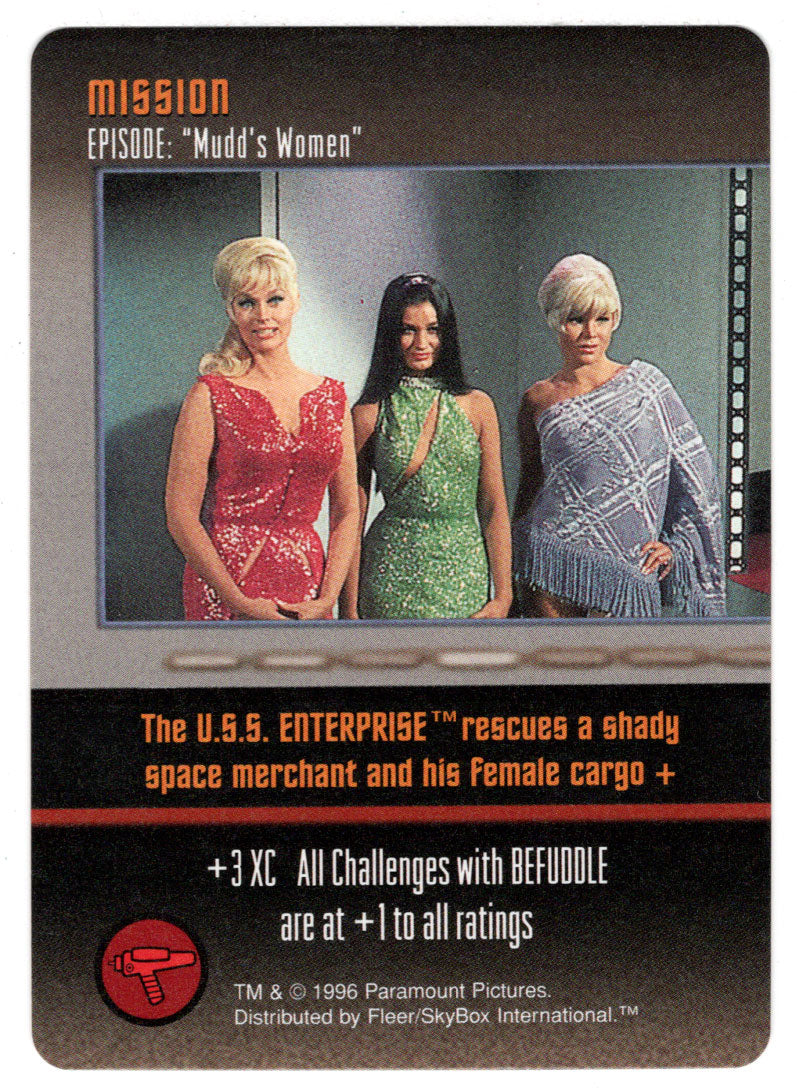 Mission - Mudd's Women (Trading Card) - Star Trek The Card Game - 1996 Skybox - Mint