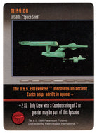 Mission - Space Seed (Trading Card) - Star Trek The Card Game - 1996 Skybox - Mint