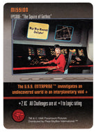 Mission - The Squire of Gothos (Trading Card) - Star Trek The Card Game - 1996 Skybox - Mint