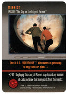 Mission - The City on The Edge of Forever (Trading Card) - Star Trek The Card Game - 1996 Skybox - Mint
