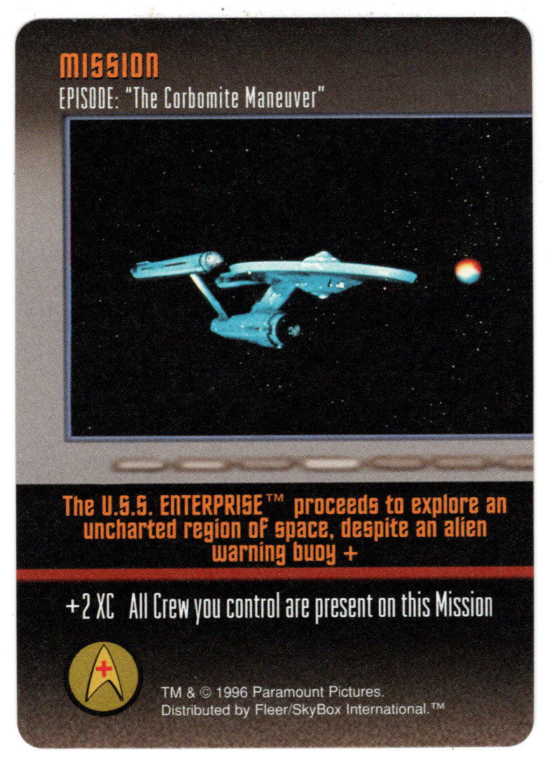 Mission - The Corbomite Maneuver (Trading Card) - Star Trek The Card Game - 1996 Skybox - Mint