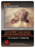 Mission - The Devil in The Dark (Trading Card) - Star Trek The Card Game - 1996 Skybox - Mint