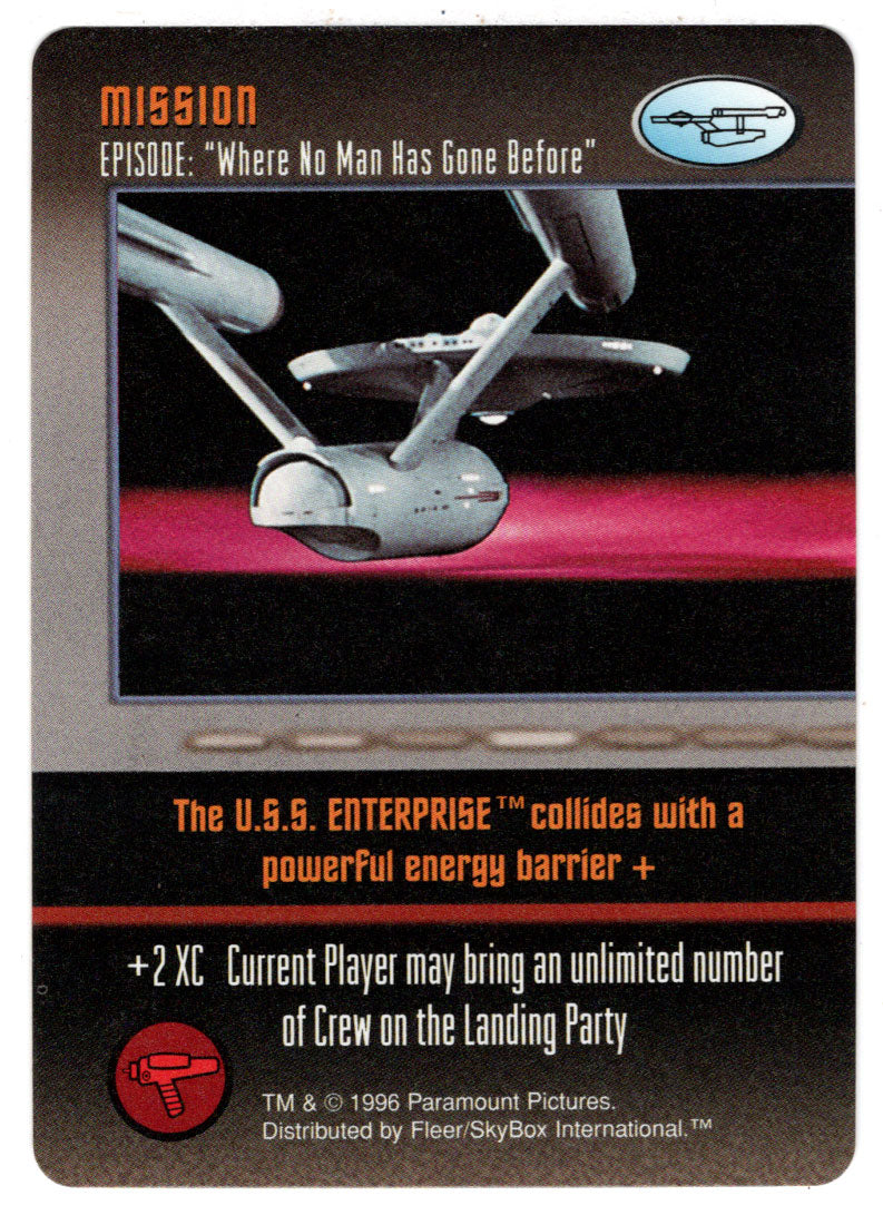 Mission - Where No Man Has Gone Before (Trading Card) - Star Trek The Card Game - 1996 Skybox - Mint