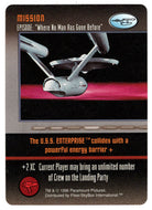 Mission - Where No Man Has Gone Before (Trading Card) - Star Trek The Card Game - 1996 Skybox - Mint