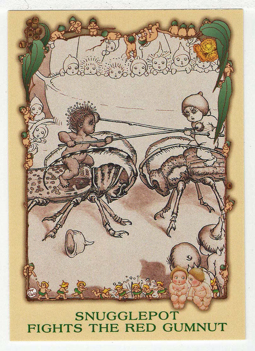 Snugglepot Fights the Red Gumnut (Trading Card) May Gibbs - 1995 Tempo # 14 - Mint