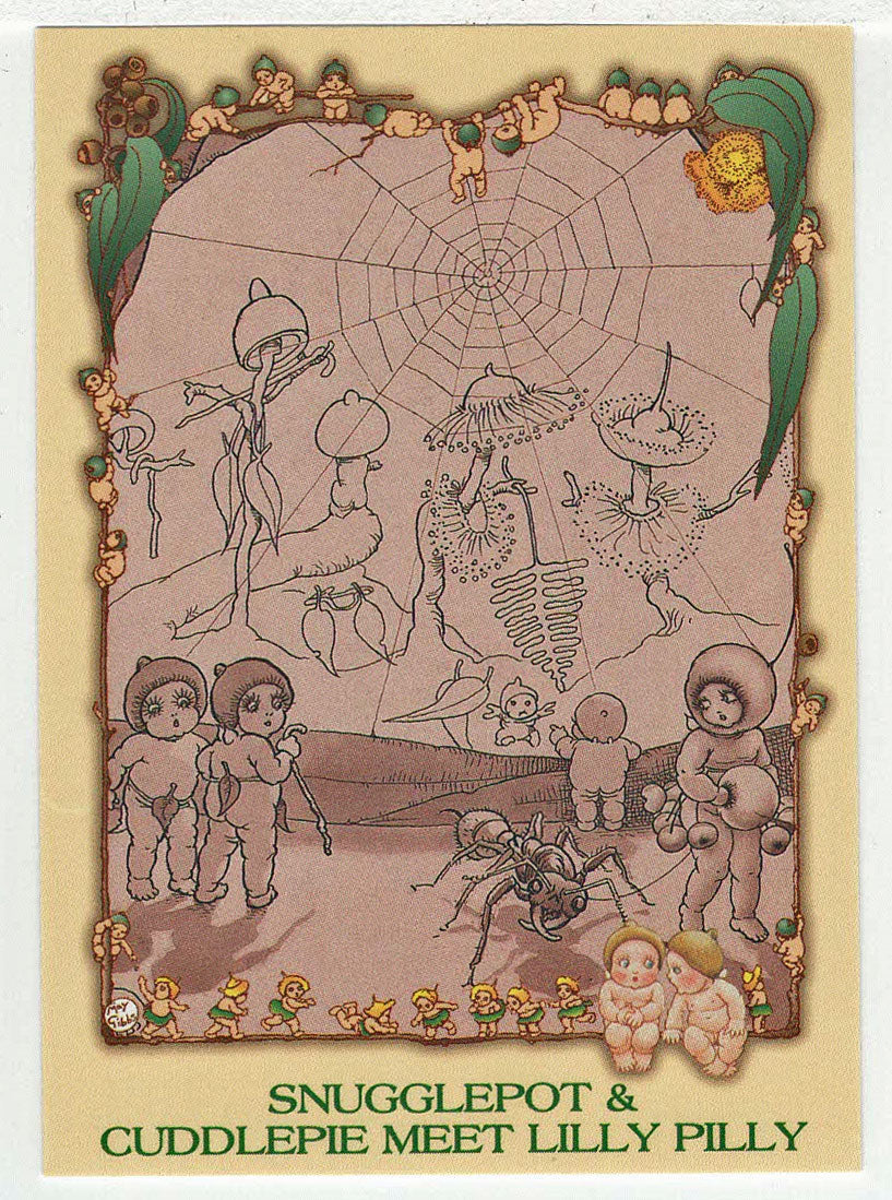 Snugglepot & Cuddlepie Meet Lilly Pilly (Trading Card) May Gibbs - 1995 Tempo # 18 - Mint