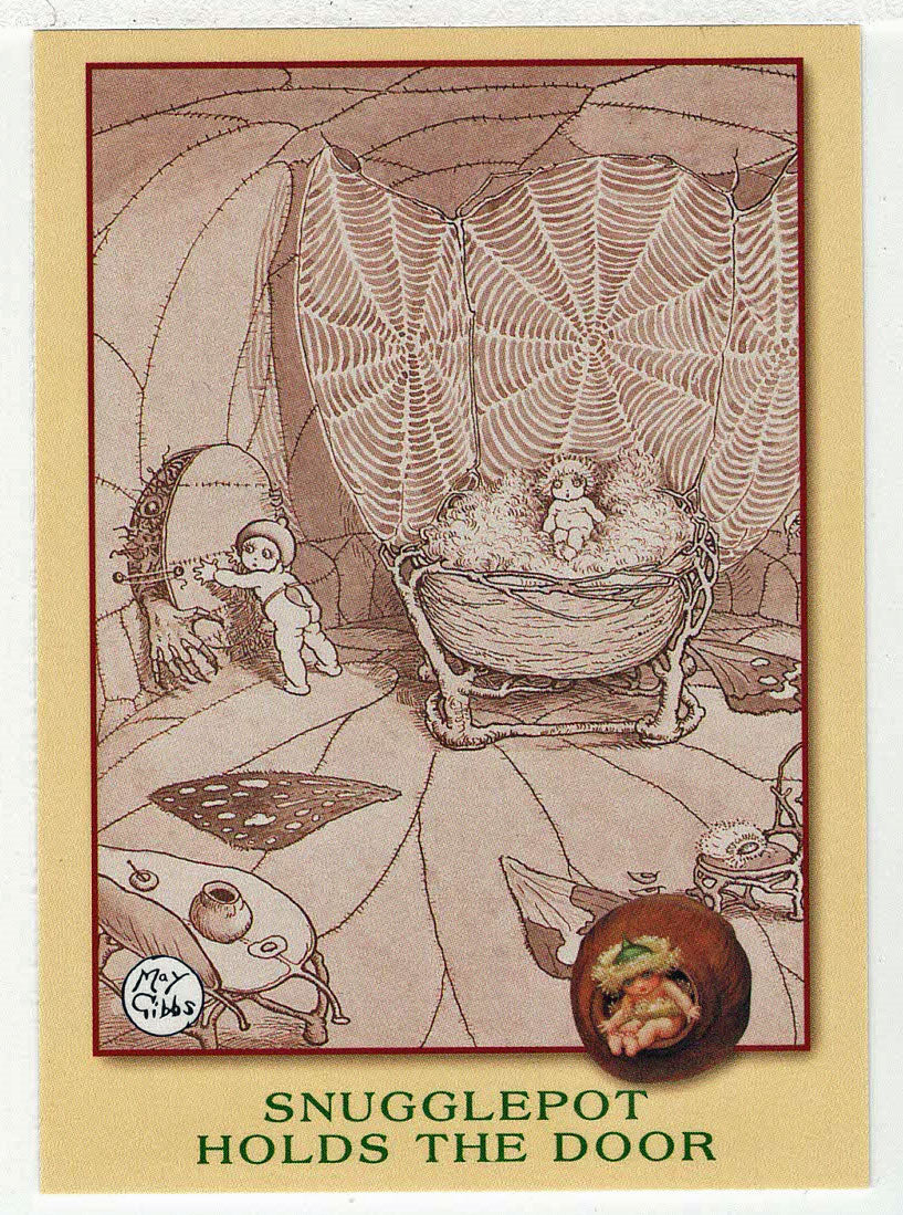 Snugglepot Holds the Door (Trading Card) May Gibbs - 1995 Tempo # 30 - Mint
