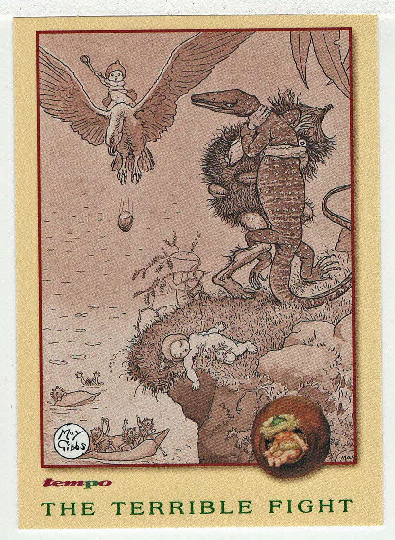 The Terrible Fight (Trading Card) May Gibbs - 1995 Tempo # 45 - Mint