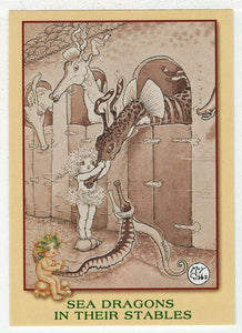 Sea Dragons in Their Stables (Trading Card) May Gibbs - 1995 Tempo # 55 - Mint