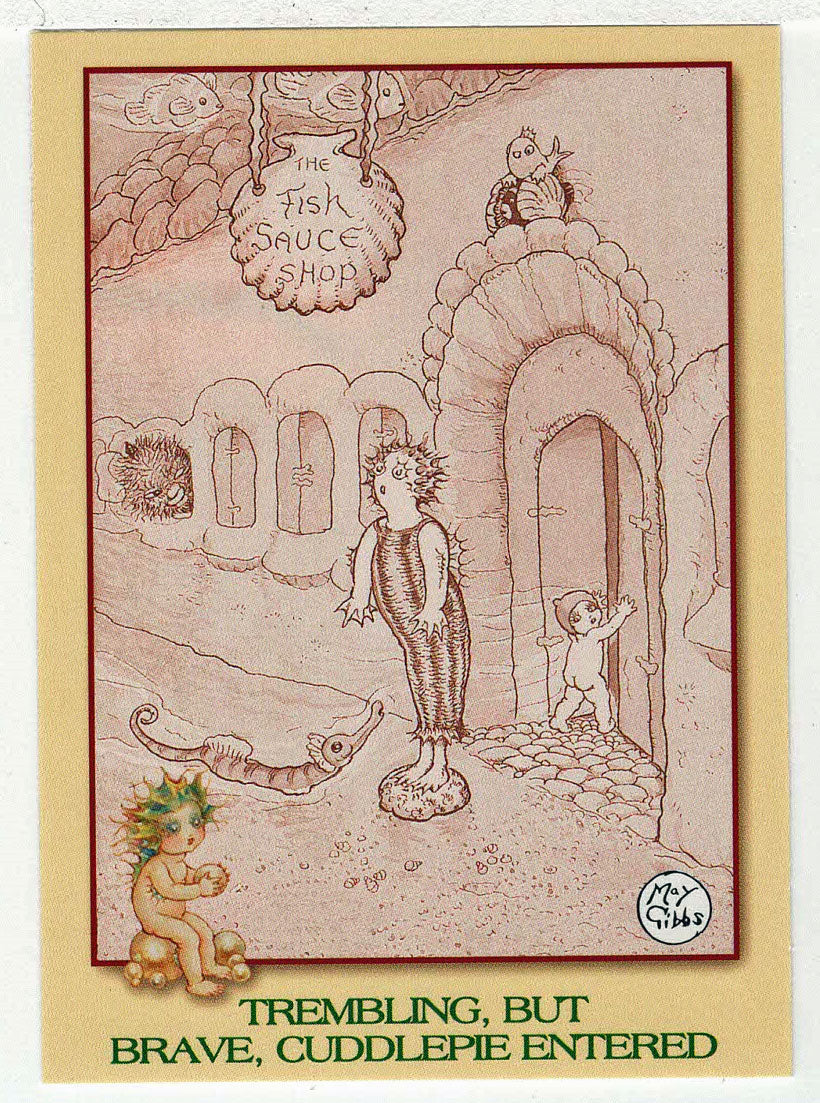 Trembling, But Brave, Cuddlepie Entered (Trading Card) May Gibbs - 1995 Tempo # 62 - Mint