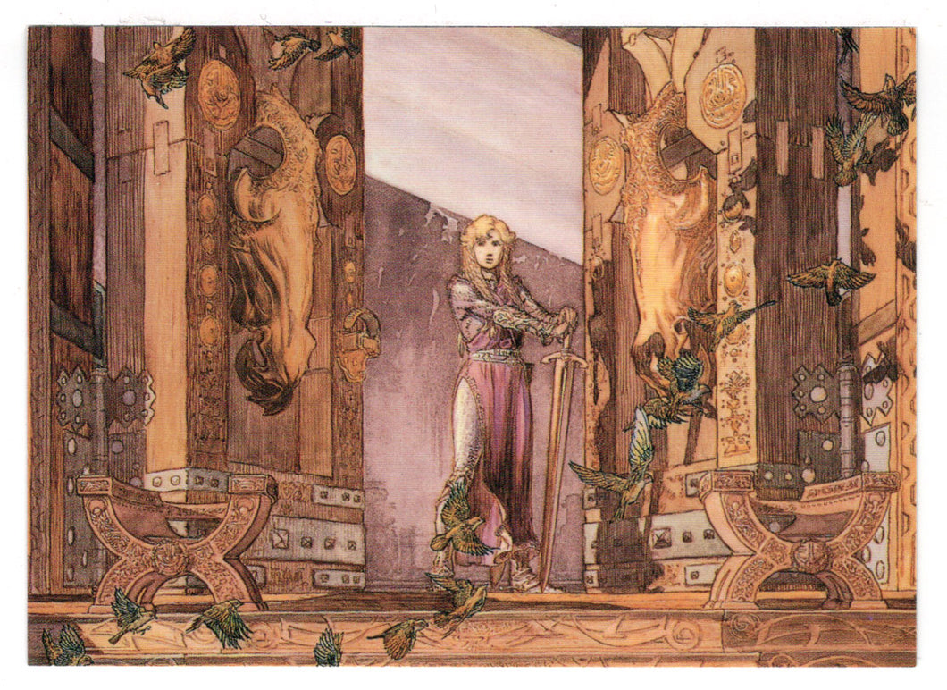 Eowyn Before the Gates of Meduseld (Trading Card) Michael Kaluta - 1994 FPG # 80 - Mint