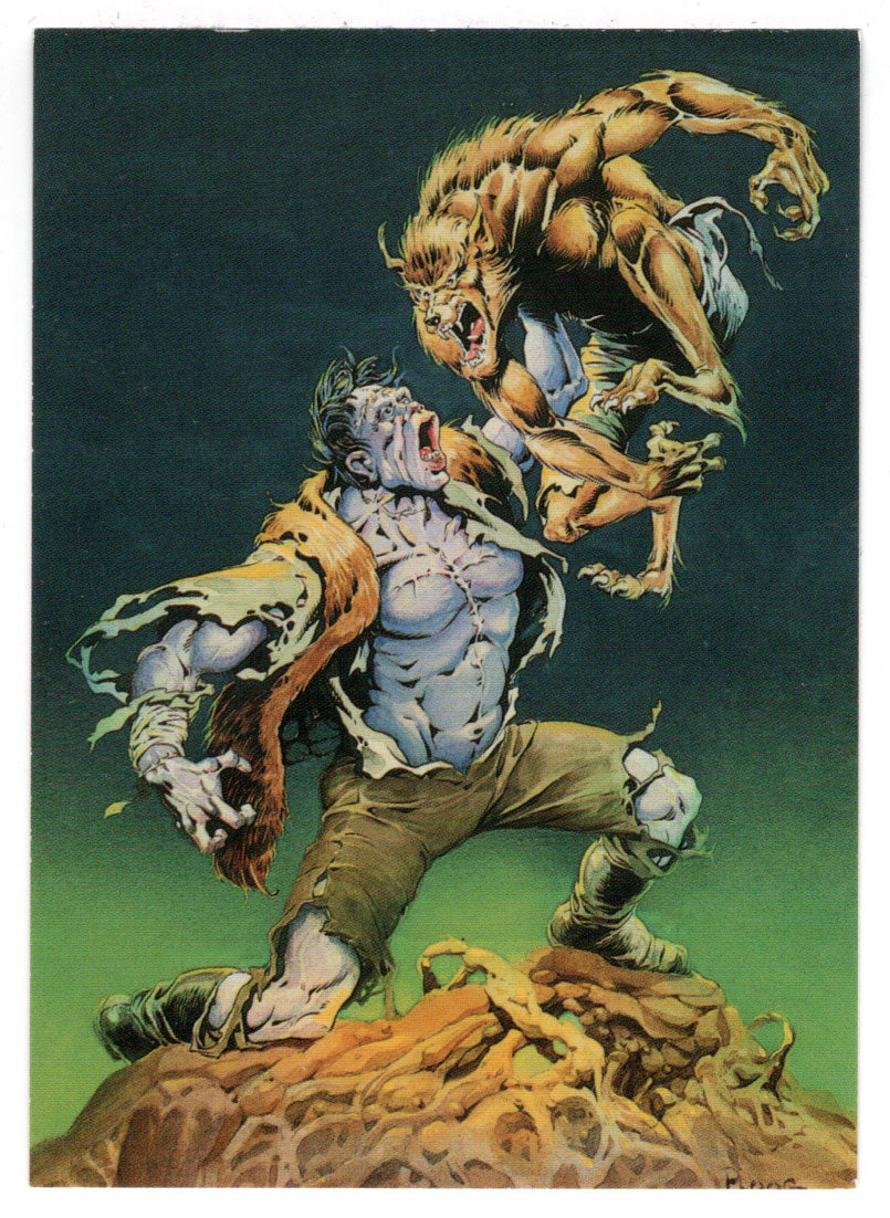 Werewolf vs. Frankenstein (Trading Card) Mike Ploog - 1994 FPG # 1 - Mint