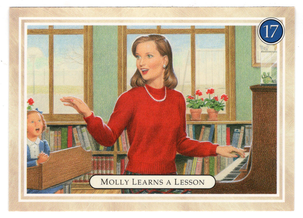 Molly - Learning a Lesson - Miss Campbell - American Girl (Trading Card) # 17 - 1994 Pleasant Company - Mint
