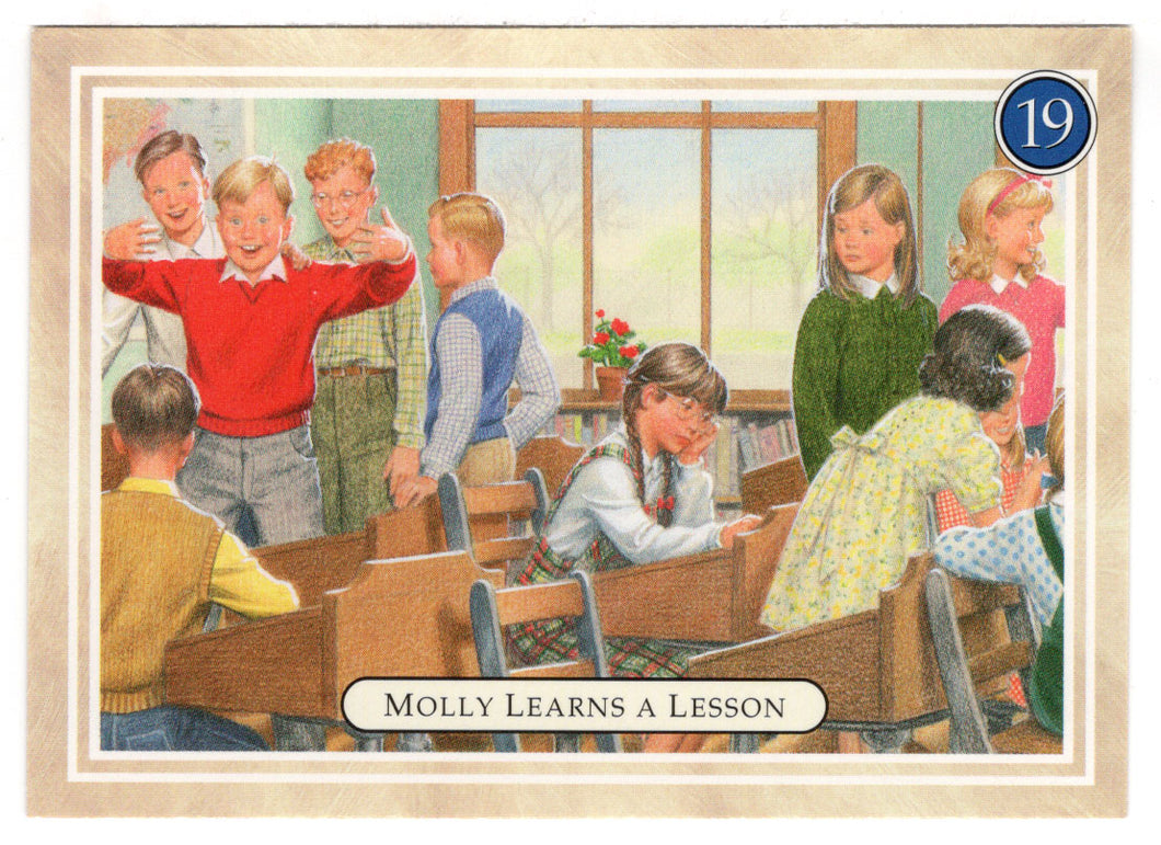 Molly - Learning a Lesson - Lend-A-Hand Contest - American Girl (Trading Card) # 19 - 1994 Pleasant Company - Mint