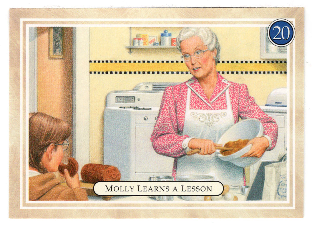 Molly - Learning a Lesson - Making Bread - American Girl (Trading Card) # 20 - 1994 Pleasant Company - Mint