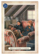 Molly - Learning a Lesson - Top-Secret Plans - American Girl (Trading Card) # 21 - 1994 Pleasant Company - Mint