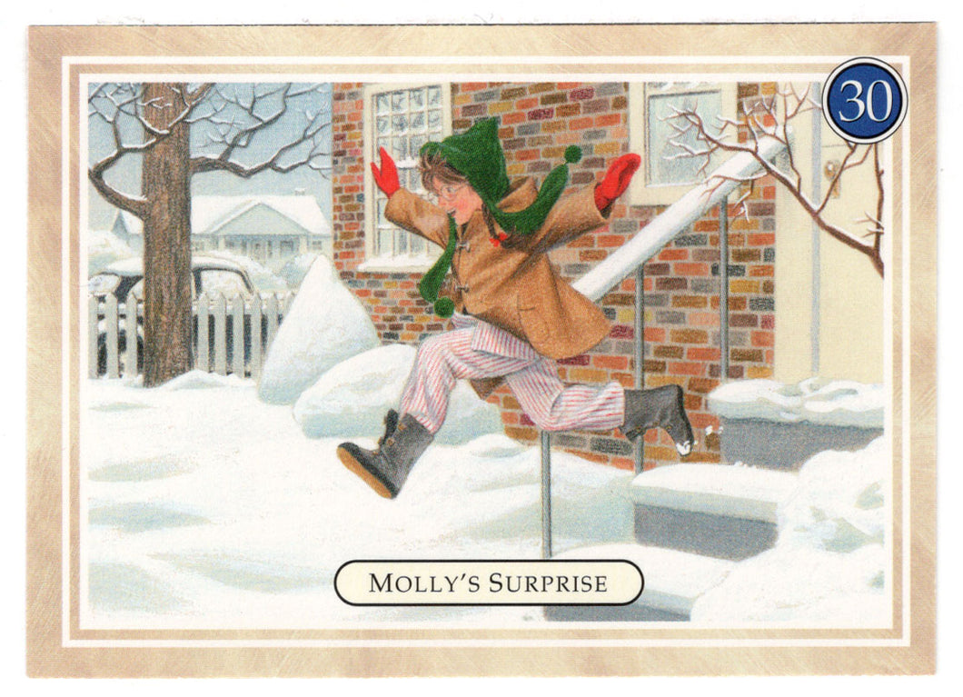 Molly - Surprise - First Snow - American Girl (Trading Card) # 30 - 1994 Pleasant Company - Mint